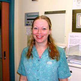 Pharmacist Renee Lovett at Baringa Private Hospital, 2006