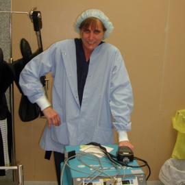 Theatre Sister Kylee Rees in Baringa Private Hospital Theatre, 2006