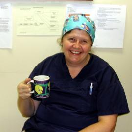 Theatre Sister Emma Ford in Baringa Private Hospital Theatre, 2006