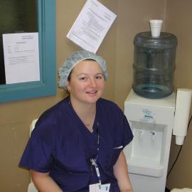 Theatre Sister Kristal Charnock in Baringa Private Hospital Theatre, 2006