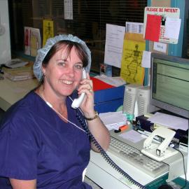 Theatre Secretary Michelle Down in Baringa Private Hospital Theatre, 2006