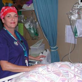 Recovery Sister Annette O'Grady and patient in Baringa Private Hospital Theatre, 2006
