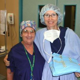 Nurse Joan Eggins and Sister Joy Walsh in Baringa Private Hospital Theatre, 2006