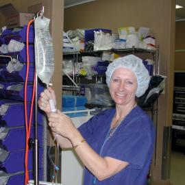 Theatre Nurse Gayle Denning in Baringa Private Hospital Theatre, 2006