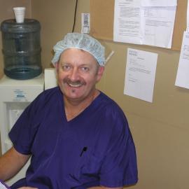 Theatre Wardsman Robert Blackmore at Baringa Private Hospital, 2006