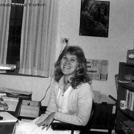 Kerry Macdonald at the old Coffs Harbour Hospital, 1985