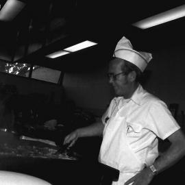 Barry Frame at the old Coffs Harbour Hospital, 1985