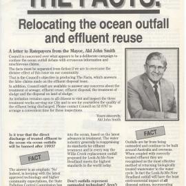 The Facts. Relocating the ocean outfall and effluent reuse