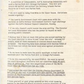 Fact Sheet by the Coalition Against the Ocean Outfall