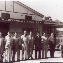 Staff of Whiteway Garage, late 1930s