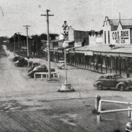 High Street view taken from Hotel Coffs Harbour looking east, c.1930s