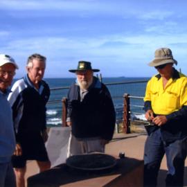 Repositioning of the plaque at Woolgoolga Headland, 25 July 2013