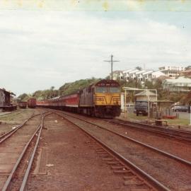The Sydney to Brisbane Daylight Express at Coffs Harbour Railway Station, c.1970s