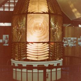 The South Solitary Island light on display in the Regional Museum