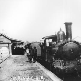 The first train on the Raleigh to Coffs line, August 1915