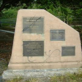 Memorials at Coffs Harbour Jetty, February 2012