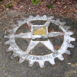 Memorial commemorating Rotary International, February 2012