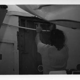 Temporary repairs on South Solitary Island, mid 1970s