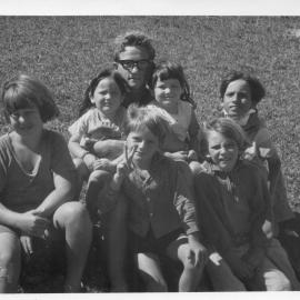 Lightkeeper families on South Solitary Island, early 1970s
