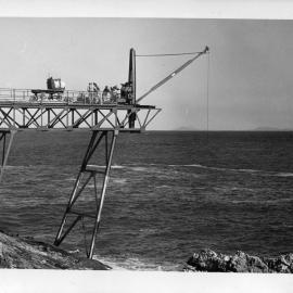 The gantry on South Solitary Island, mid 1970s