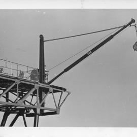 The gantry and crane on South Solitary Island, mid 1970s