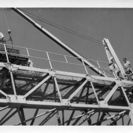 The gantry and crane on South Solitary Island, mid 1970s