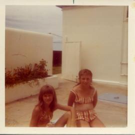 Deb Ross and Terri Clark on South Solitary Island, early 1970s