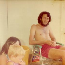 Lightkeeper family members on South Solitary Island, early 1970s