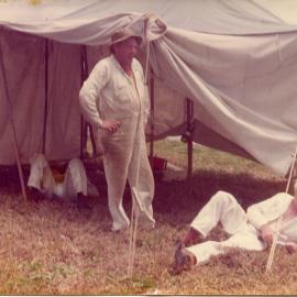 Camping on North Solitary Island, mid 1970s