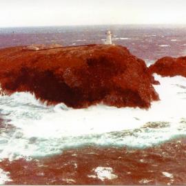 Helicopter view of South Solitary Island, c.1975