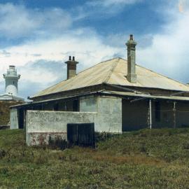 Back of the Lightkeepers' cottages on South Solitary Island, c.1975