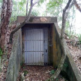 World War II bunker on Dowsett Drive, 25 May 2018