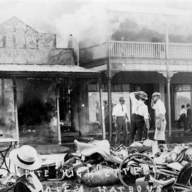 The Buckler family business burns to the ground, 13 August 1938