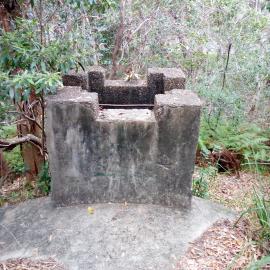 Outlet for the World War II bunker on Dowsett Drive, 27 September 2017