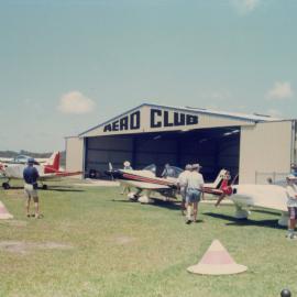Aero Club display prepared for a visit by Russian pilots, 1 January 1992