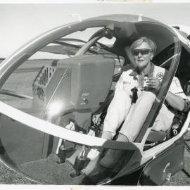 Aviator Gaby Kennard at Coffs Harbour airfield, June 1993