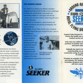 Brochure promoting the Royal Flying Doctor Service around Australia fundraiser, 1993