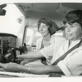 Aviators Mary O'Brian and Judy Riddel