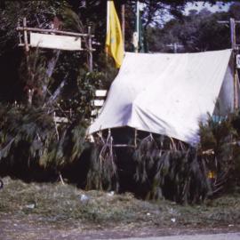 Sawtell street parade ending at the Sawtell Hall, c.1960
