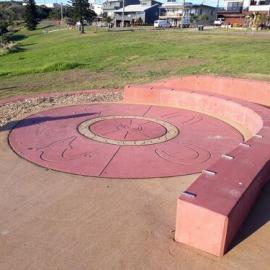Concrete Fire Pit and Stencils, Arrawarra Headland