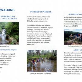 Flyer for Ulitarra Conservation Society membership