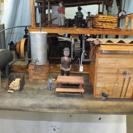 Parts for model timber mill, c. 2014