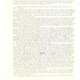 Transcript of an interview with Mrs Meta Hicks, 28 May 1974