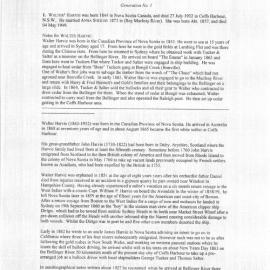 Descendants of Walter Harvie