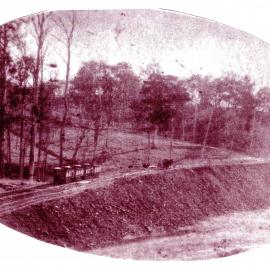 Constructing the railway line to Dorrigo