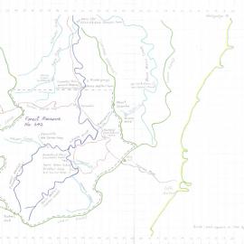 Hand-drawn map of Forest Reserve 642