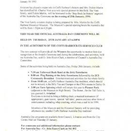 1996 Coffs Harbour Aviation Diary