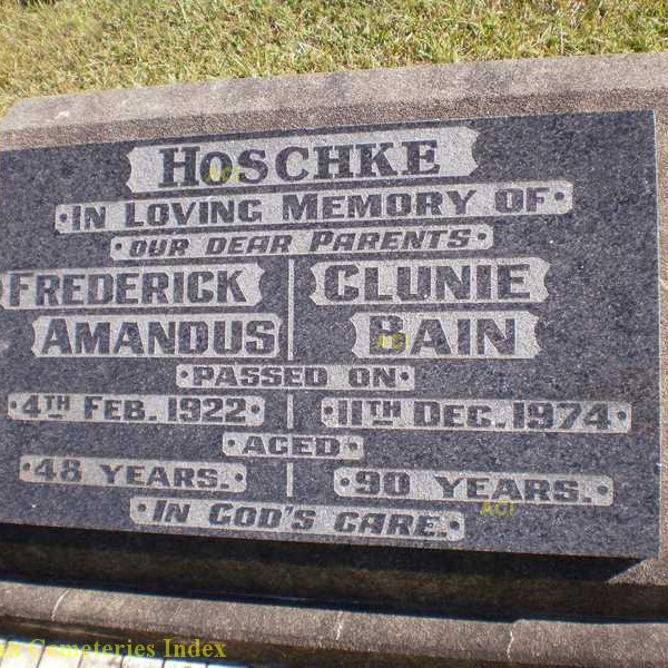 Frederick Amandus Hoschke