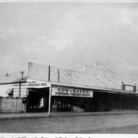 The Cow & Gate grocery store on High Street in Coffs Harbour, c.1955