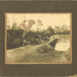 Cream carts at Small's Crossing, Upper Orara, c. 1909